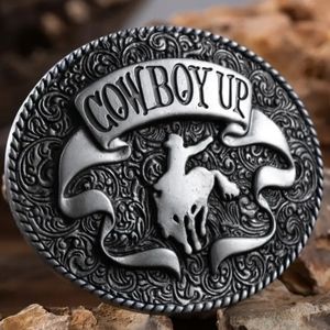 COPY - New cowboy up or cowgirl up belt buckle.  Fits 1.5 Belt.  CHOOSE 1